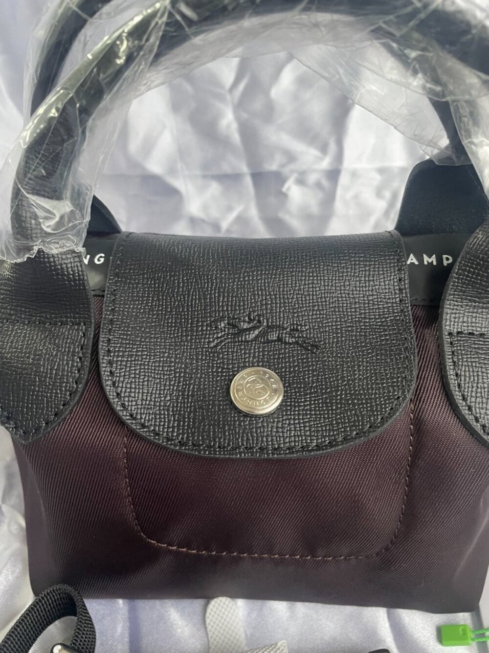 NWT Longchamp Energy Burgundy Handbag Pouch XS 2Way Crossbody Mini Makeup Tote - Picture 3 of 8